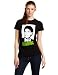 FEA Merchandising Women's Charlie Sheen Winning Shirt with Green Logo, Black, Medium