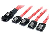 Startech.com 50cm Serial Attached SCSI SAS Cable - SFF-8087 to 4x Latching SATA