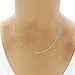 FANTOM JEWELRY 925 Sterling Silver Princess Cut Necklace with 18 Inch Rolo Chain 1.50 Carat Centerstone