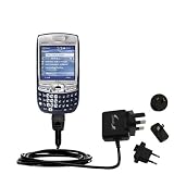 Gomadic for the PalmOne Treo 750 - International Wall / AC Charger for the PalmOne Treo 750 - Gomadic Brand w/ TipExchange Technology