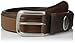 Berkley Men's 35 mm Embossed Leather Belt with Fish Pattern and Buckle