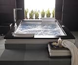 Jacuzzi EG85-959 Fuzion 7260 Dual Zone Whirlpool Bath, White
