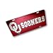 University of Oklahoma Sooners - Crimson Acrylic License Plate w/Logo Sooners design