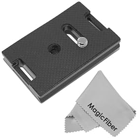 Universal Arca-Swiss Quick Release Plate + MagicFiber Microfiber Lens Cleaning Cloth