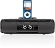 iLive ISP209B Portable Speaker System with Alarm Clock and Dock for iPod and iPhone (Black)