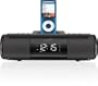 iLive ISP209B Portable Speaker System with Alarm Clock and Dock for iPod and iPhone (Black)