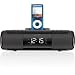 iLive ISP209B Portable Speaker System with Alarm Clock and Dock for iPod and iPhone (Black)