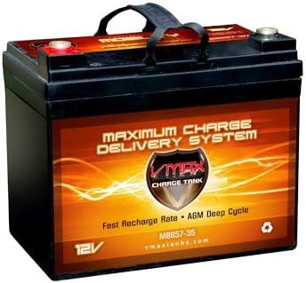 VMAX857 AGM Deep Cycle Group U1 Battery Replacement for Everest & Jennings Magnum Power Recliner 12V 35Ah Wheelchair Battery