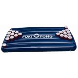 Blue portOpong Inflatable Floating Beer Pong Table