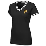 Pittsburgh Pirates Women's Majestic V-Neck Batter Up T-Shirt