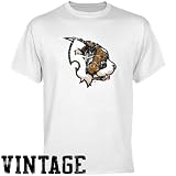 NCAA Siena Saints White Distressed Logo Vintage T-shirt