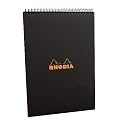 Rhodia Classic Black Wirebound Graph Pad 8 x 12 (#18)