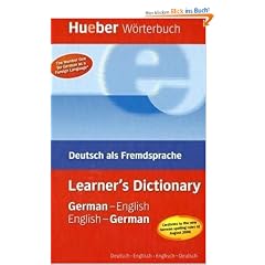 Hueber W�rterbuch Learner's Dictionary: Deutsch als Fremdsprache / German-English / English-German Deutsch-Englisch / Englisch-Deutsch