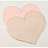 Bamboobies Organic Bamboo Velour Waterproof Washable Nursing Pads, 2 Pair Pack - Light Pink