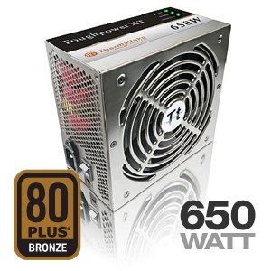 Thermaltake Toughpower XT 650W ATI CrossFire X Certified and AMD Game Ready Core i7, SLI Compliant 80 PLUS Bronze Certified Power Supply - W0221RU