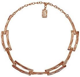 Karine Sultan- Paris, Matte Rose Gold Architecture Inspired Choker Necklace