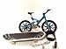 BMX SUSPENSION BIKE with SKATEBOARD - METALIC BLUE