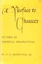 A Preface to Chaucer: Studies in Medieval Perspectives