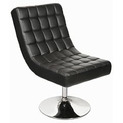 Lounge Sessel, Drehstuhl in schwarz