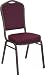 Hercules&trade; Series Crown Back Banquet Chair with Goldvein Frame and Burgundy Patterned Fabric [HF-C01-T18-BURG-GG]