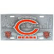 Chicago Bears Zinc License Plate - NFL Football Fan Shop Sports Team Merchandise