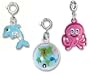 CHARM IT! Set of 3 Ocean Themed Charm Set with Dolphin, Save the Animals and Octopus Charms