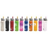 Nathan Stainless Steel 700 mL Flip Straw Bottle