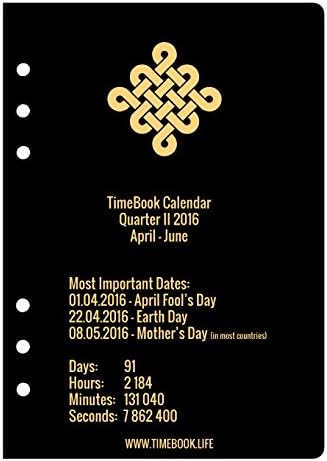 TimeBook Calendar Quarter II