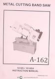 IMAGE OF Arfa 1018S 1018SV Metal Cutting Bandsaw Operators Instruction and Parts List Manual