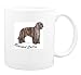 Mug with bearded, brown, dog, collie