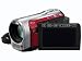 Electronics : Panasonic SD60 Full HD Camcorder With SD Card Recording, X35 Intelligent Zoom, X25 Optical Zoom, Wide Angle Lens, iA + Face Recognition - Red