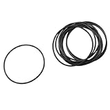 uxcell 　ラバーOリング　Ｏリング　オイルシールOリング　ニトリルゴム製ブラック　油圧系　60mm x 2mm 　10個入り