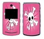 Pink Skull Design Decal Protective Skin Sticker for LG VX8560 Chocolate 3