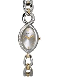 Timex Womens T2M843 Crystal Accented Two-Tone Bracelet Watch
