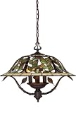 Landmark 08016-TBH Latham 3-Light Chandelier, 19-Inch, Tiffany Bronze with Highlight