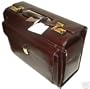 Mancini Burgundy Lawyer/litigator Leather Catalogue Briefcase