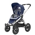 Maxi-Cosi 68105290 Mura 4 flexibles Travelsystem inklusive Einkaufskorb, Sonnenverdeck, Regenverdeck, Sonnenschirmclip und Adapter f�r Dreami und Babyschale, dress blue
