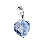 Giorgio Martello Aqua Heart CZ Charm