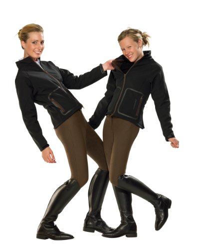 PFIFF Damen Softshell Jacke Canberra, schwarz/braun, XXS, 100959-62-SSS