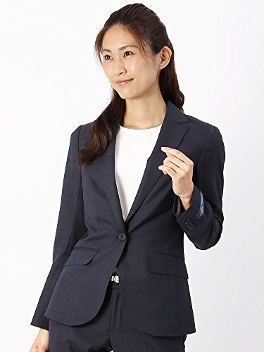 (ザ・スーツカンパニー) ウォッシャブル・EASY STRETCH/チェック柄ジャケット ネイビー×ボルドー