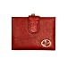 RED BUXTON HEIRESS DOUBLE CARDEX LADIES LEATHER CREDIT CARD MIDSIZE WALLET
