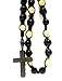 Shamballa Rosary Necklace 12mm Onyx with 12mm Gold title=