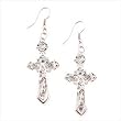 Silver-Tone Crucifix Earrings Silver-Tone Crucifix Earrings