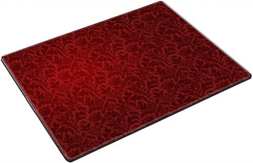 Floral Print Patter Flower Red Plants Punktail's Collections Square Coasters 4 Piece Set Fabric Rubber 5 Inches