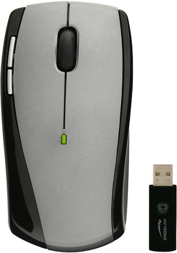 Speedlink Sl-6379-sgy Spine Wireless Optical Mouse - Mouse - Optical - Wireless - 2.4 Ghz - Usb Wireless Receiver Picture
