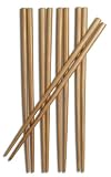 Joyce Chen 30-0041 9-Inch Burnished Bamboo Chopsticks, 5-Pair