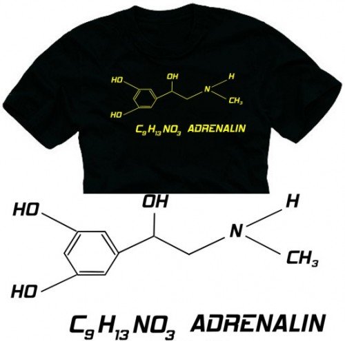 Coole-Fun-T-Shirts Coole Fun T-Shirts Adrenalin  T-Shirt , Gr&ouml;sse: XXL