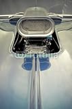 Wallmonkeys Peel and Stick Wall Decals - Supercharger on a Vintage Drag Racing Car - Removable Graphic