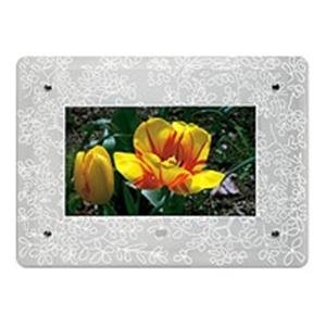 Kodak 1531672 7-Inch Frosted Floral Glass Digital Frame Faceplate