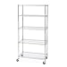 Seville Classics SHE18370B 18-Inch by 36-Inch by 72-Inch Shelving System, Chrome